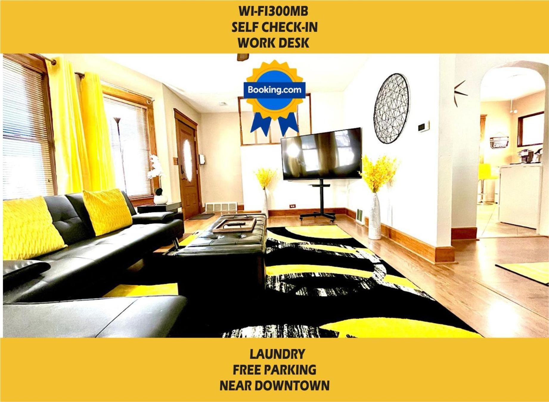 The Amber Retreat - Brooklyn Centre Comfort - Charming Space For Families, Couples & Business Travelers Near Downtown - With 300Mb Wifi, Parking & Self Check-In 克里夫兰 外观 照片